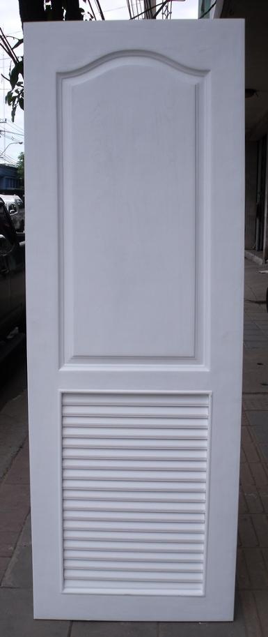 ประตูไฟเบอร์กลาสสีขาว FDL001 ขนาด80x200ซม. ใช้ได้ทั้งห้องน้ำและห้องเก็บของ