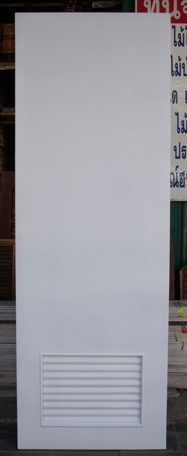 ประตูไฟเบอร์กลาสสีขาว FDL005 ขนาด80x200ซม. ใช้ได้ทั้งห้องน้ำและห้องเก็บของ