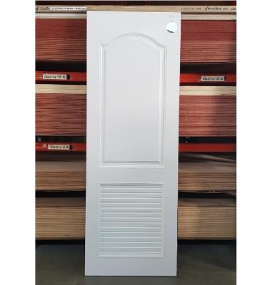 ประตูupvc(ไวนิล) ขนาด 80x200 เกล็ดล่าง PLR001ยี่ห้อโพลีวู้ด สีขาว ใช้ภายนอก ทนแดดทนฝน กันน้ำ100%