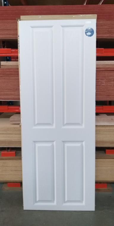 ประตูupvc(ไวนิล) ขนาด70x180ซม. ทึบล้วนทุกแบบสีขาว ใช้ภายนอก ทนแดดทนฝน กันน้ำ 100%