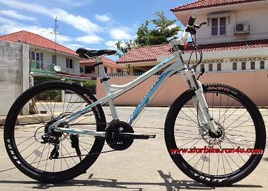 สินค้าหมด MTB LADY เฟรมอลูมิเนียม ล้อ26นิ้ว เกียร์24สปีด ดิสเบรคน้ำมัน แกนดุมปลด