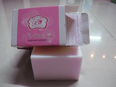 สบู่ Super white soap สบู่ระเบิดขี้ไคล 