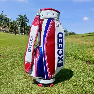 รหัสสิค้า EX-2022-L ไม้กอล์ฟพรีเมี่ยม!!! ราคาถูกที่สุดในประเทศไทย!!! EXCEED LOGO GOLF BAG PU LADY