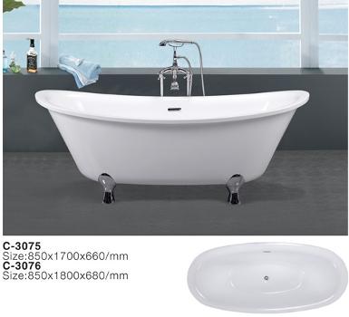 BATH 3075 - 1700 x 850 mm x H 660 mm.