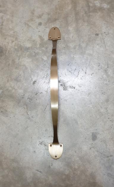 Brass Door Handle Item Code C025MR75 size long 750 mm. wide 75 mm. Thick 6 mm.